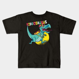 Kiddosaurus T rex Dinosaur Kiddo Saurus Family Kids T-Shirt